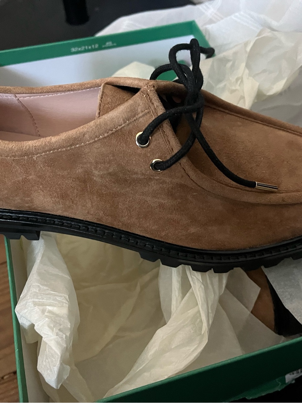NWT J. Crew Suede Derby Shoes in Brown - Classic Lace-Up